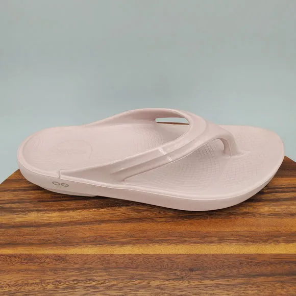 Oofos Oolala Sandals Women's 11 Pink Comfort Recovery Slip On Thong Flip Flops