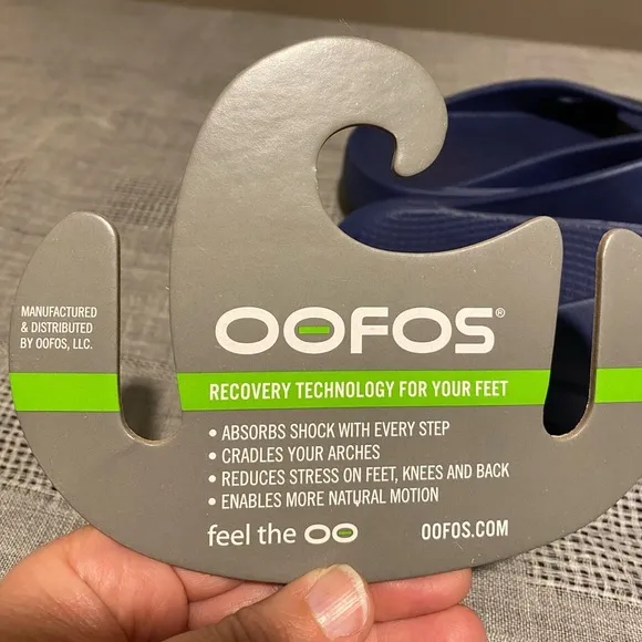 Oofos OOriginal Unisex BlueThong Wedge Comfort Sandal. Multiple sizes
