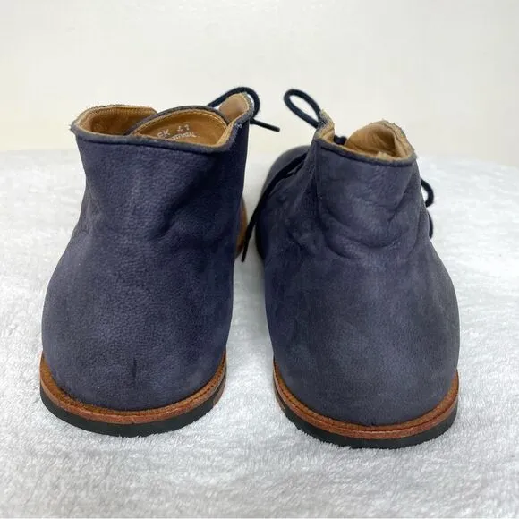 Opening Ceremony M1 Desert Chukka Boots Leather Ankle Lace Blue Size 8.5/42
