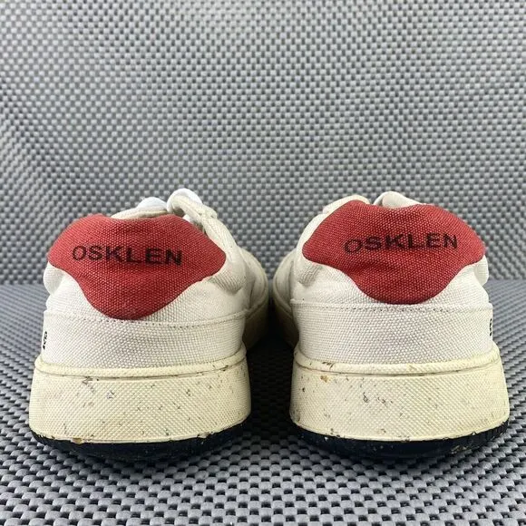 Osklen Ag Canvas Sneakers Mens Size 7.5 Beige Low Top Lace Up