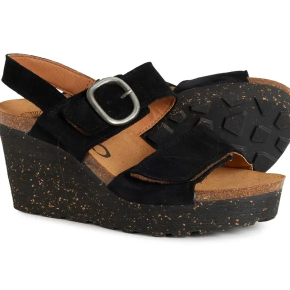 OTBT Made in Portugal Wedge Sandals - Suede