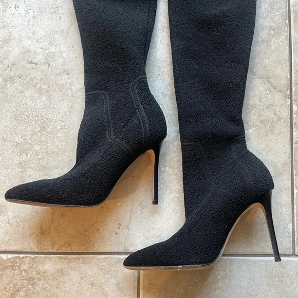 PAIGE jessamine over the knee stretch knit boots
