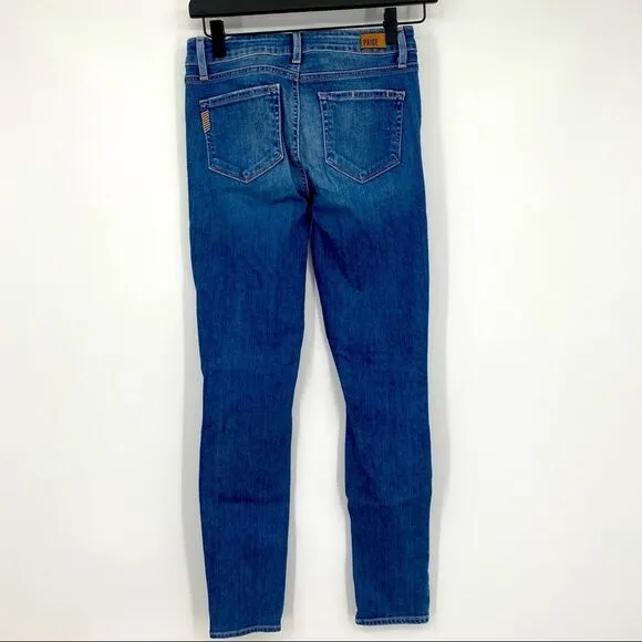 Paige Verdugo Ultra Skinny Destroyed Jeans Blue