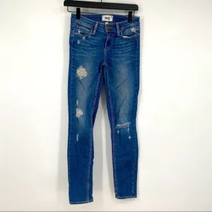 Paige Verdugo Ultra Skinny Destroyed Jeans Blue