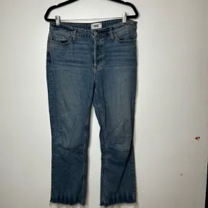 Paige Colette Crop Flare Jeans Womens Size 30 Stretch High-Rise Crossley Wetern
