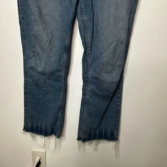 Paige Colette Crop Flare Jeans Womens Size 30 Stretch High-Rise Crossley Wetern