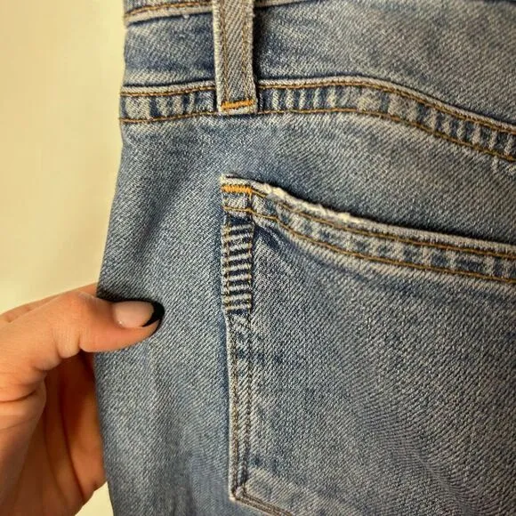 Paige Colette Crop Flare Jeans Womens Size 30 Stretch High-Rise Crossley Wetern