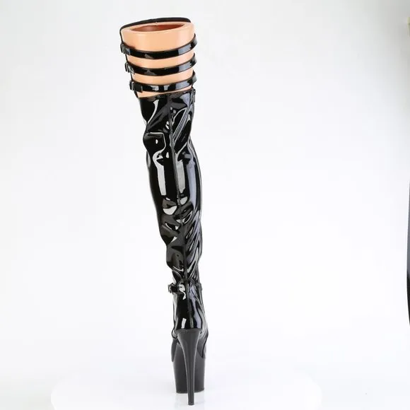 Patent Leather Platform High Heel Thigh High Boots