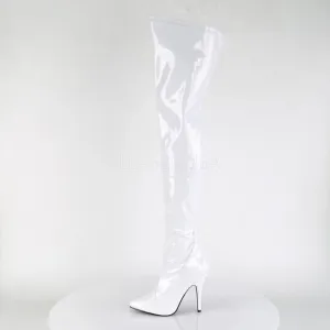 Patent Stretch Thigh High Heel Boots