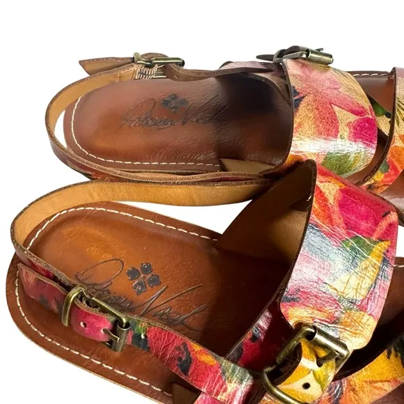 Patricia Nash Fidella Leather Sandals Size 9.5