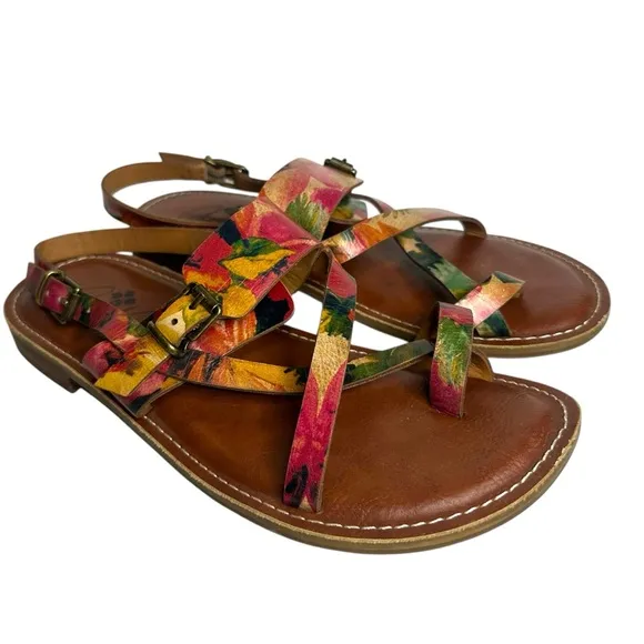Patricia Nash Fidella Leather Sandals Size 9.5
