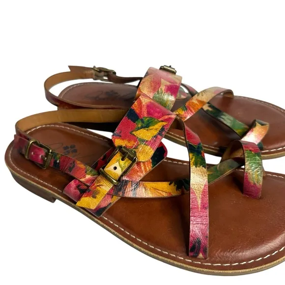 Patricia Nash Fidella Leather Sandals Size 9.5