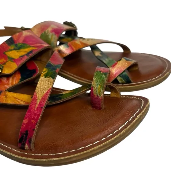 Patricia Nash Fidella Leather Sandals Size 9.5