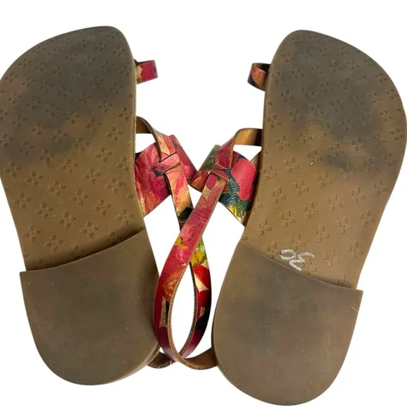 Patricia Nash Fidella Leather Sandals Size 9.5