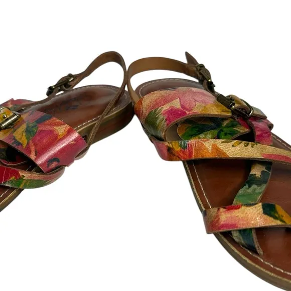 Patricia Nash Fidella Leather Sandals Size 9.5