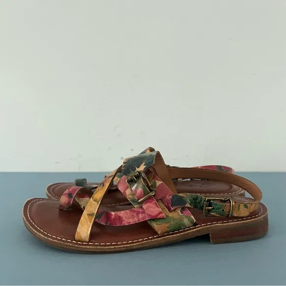 Patricia Nash Fidella Spring Multi Strappy Leather Sandals