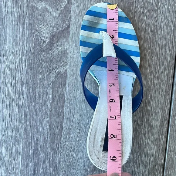 Patrick Cox Blue PVC With White Leather Sandals/Heels
