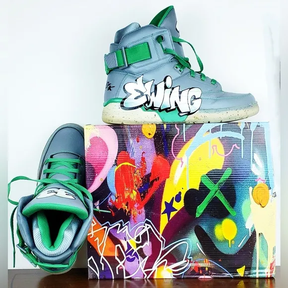 Patrick Ewing Athletics 33 HI x COPE Monument/Green/Ice Limited Edition Sneakers