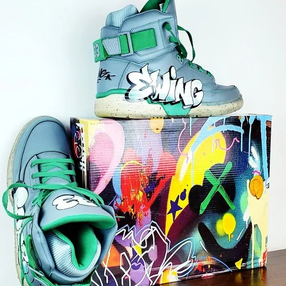 Patrick Ewing Athletics 33 HI x COPE Monument/Green/Ice Limited Edition Sneakers