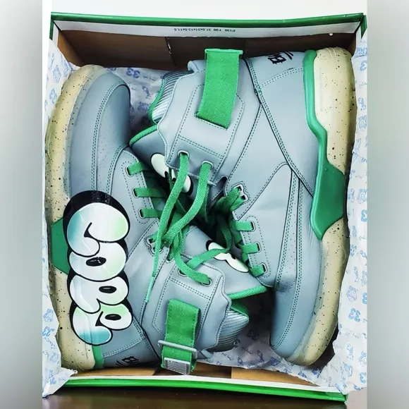 Patrick Ewing Athletics 33 HI x COPE Monument/Green/Ice Limited Edition Sneakers