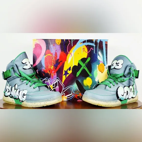 Patrick Ewing Athletics 33 HI x COPE Monument/Green/Ice Limited Edition Sneakers