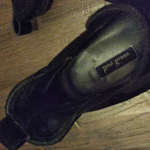 Paul Green &quot;Jax&quot; Black Suede Women  Chelsea Boots