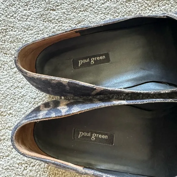 Paul Green Belinda Leopard Print Smoking Loafers