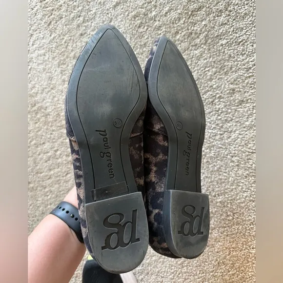 Paul Green Belinda Leopard Print Smoking Loafers