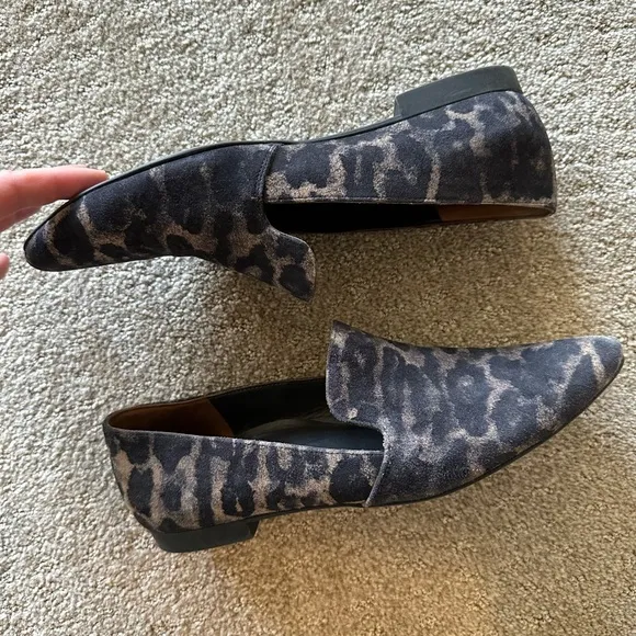 Paul Green Belinda Leopard Print Smoking Loafers