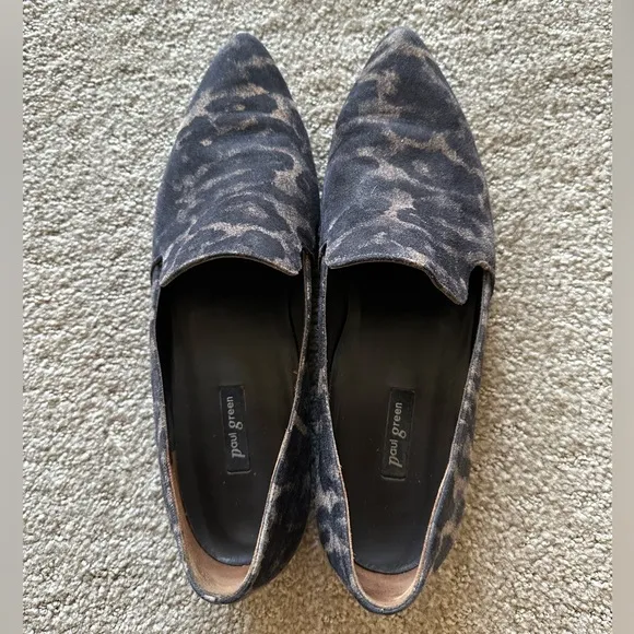 Paul Green Belinda Leopard Print Smoking Loafers