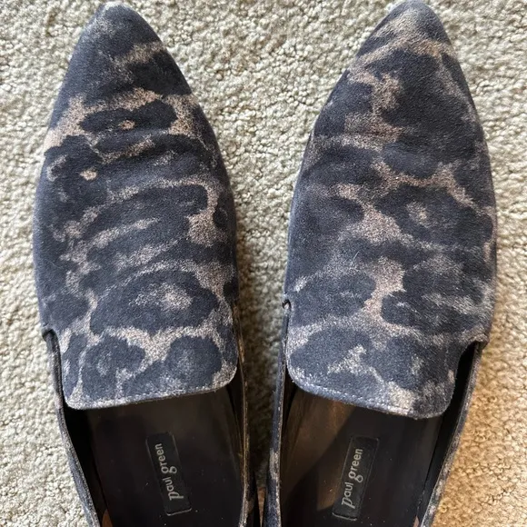 Paul Green Belinda Leopard Print Smoking Loafers