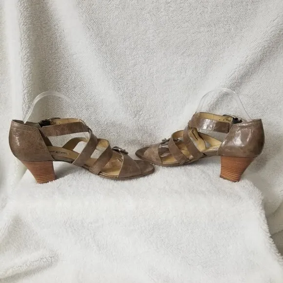 Paul Green strappy crinkle leather sandal