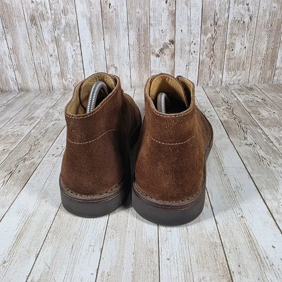 Peal &amp;‎ Co Desert Boots Suede Leather Chukka Ankle Boots Brown Size 10 D