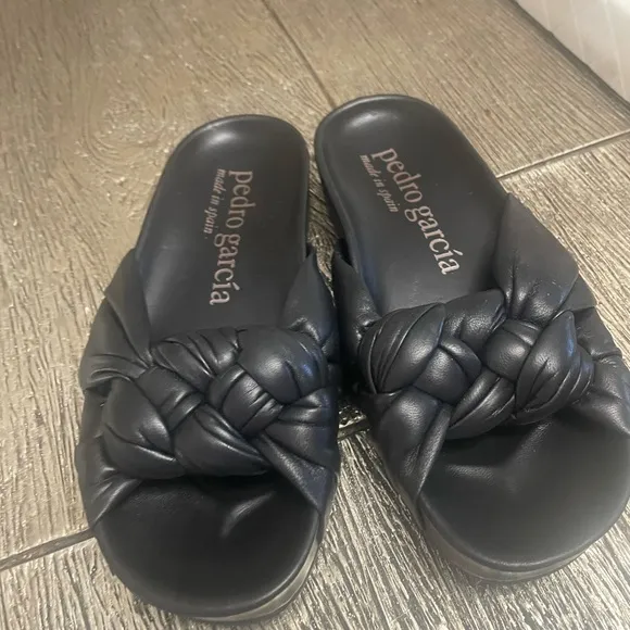Pedro Garcia Black Women's Sandals
