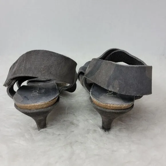 Pedro Garcia Lynna Suede Olive Camo Strappy Heel Sandals Eu Size 39 / Us 8.5.