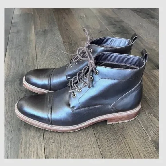 Perry Ellis Portfolio Manning Chukka Boots Size 12 Brown UltraFoam Comfort