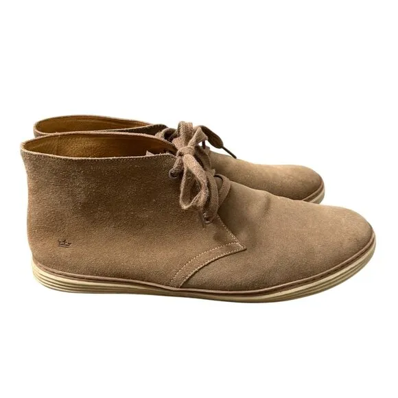Peter Millar Crown Tan Suede Leather Chukka Desert Boots Mens Size 13