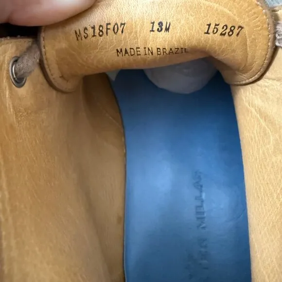 Peter Millar Crown Tan Suede Leather Chukka Desert Boots Mens Size 13