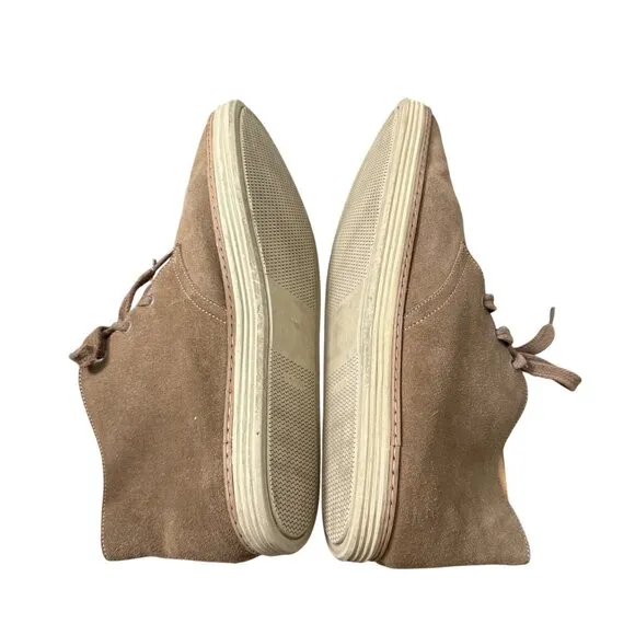 Peter Millar Crown Tan Suede Leather Chukka Desert Boots Mens Size 13