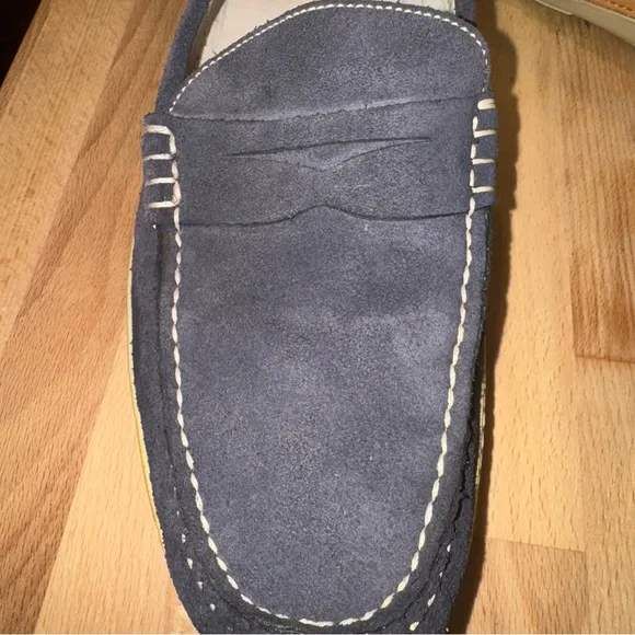 Peter Millar Navy Penny Loafers Slip-On Shoes. Size 9.5