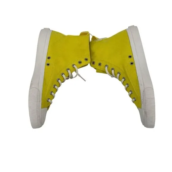 PF Flyers All-American Center Hi Sneakers Yellow Mens Size 10