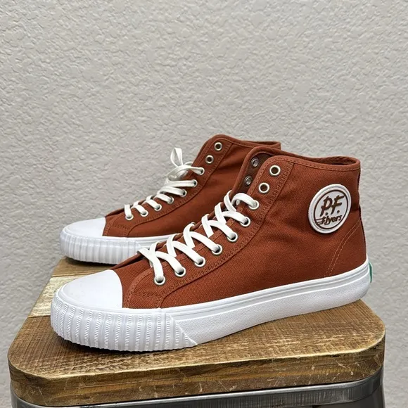 PF Flyers Center Hi Canvas Sneakers Men Size 10