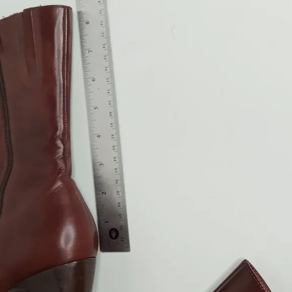 Pikolino Leather 1/2 Calf Boots w/Moccasin Toe Stitching -Spain -Brown-37/6.5