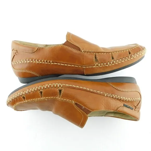 PIKOLINOS Brown Leather Slip-on Loafers Shoes 42