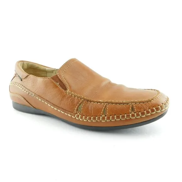 PIKOLINOS Brown Leather Slip-on Loafers Shoes 42