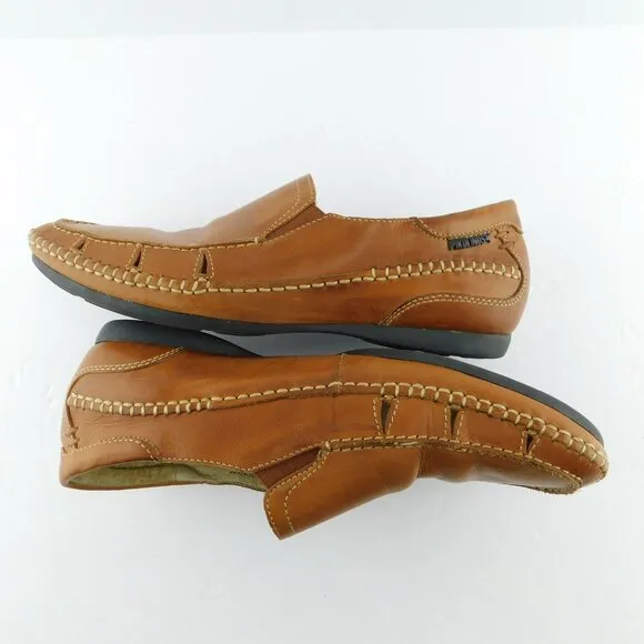 PIKOLINOS Brown Leather Slip-on Loafers Shoes 42