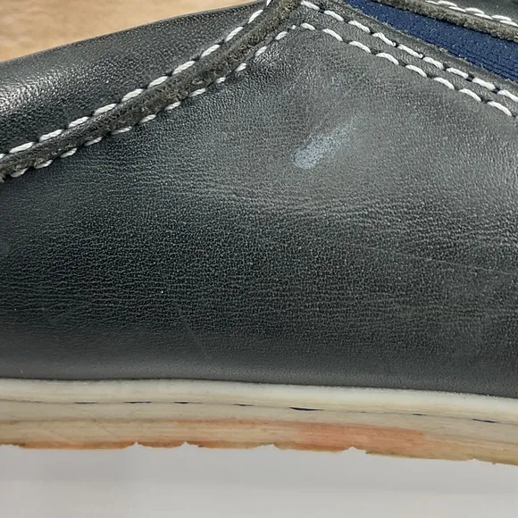 Pikolinos Cut Out Leather Slip On Loafer Blue Grey White Women’s EU 39 / US 8.5