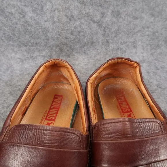 Pikolinos Shoes Mens 42 Loafers Leather Slip On Fashion Classic Comfort Brown