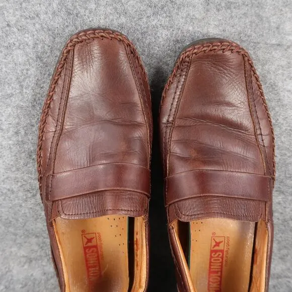 Pikolinos Shoes Mens 42 Loafers Leather Slip On Fashion Classic Comfort Brown
