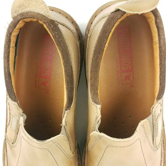 Pikolinos Slip On Loafers Beige Tan Men's EUC Size 41